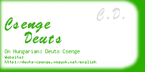 csenge deuts business card